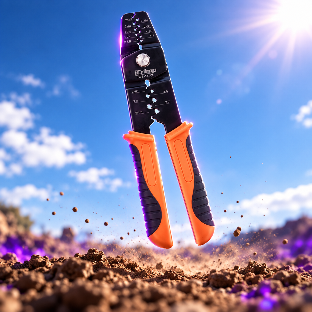 Open Barrel Ratchet Crimper (IWS-1440L)