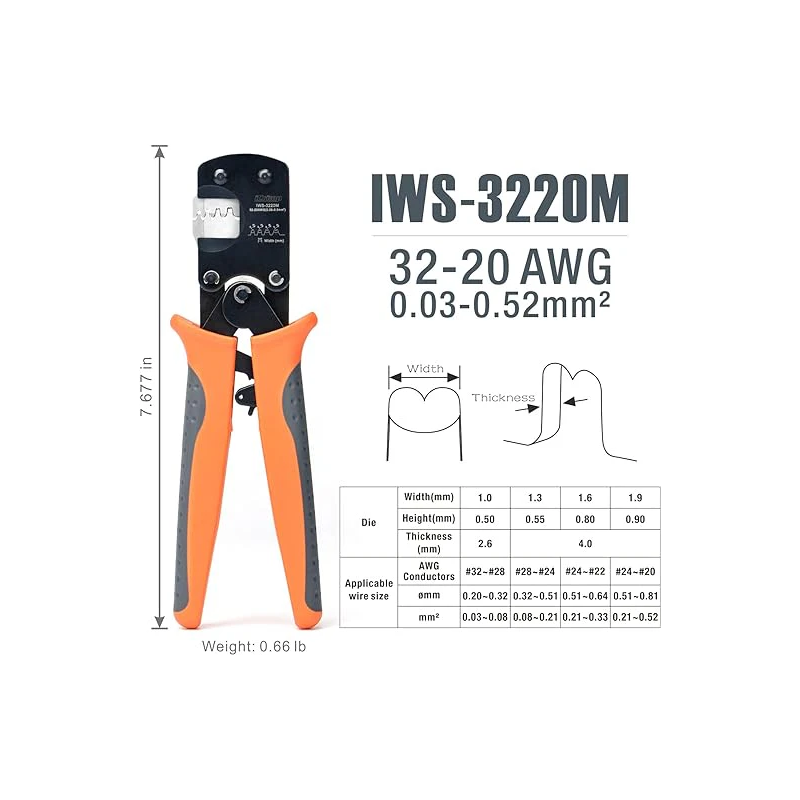 Micro Connector Crimping Tool (IWS-3220M)