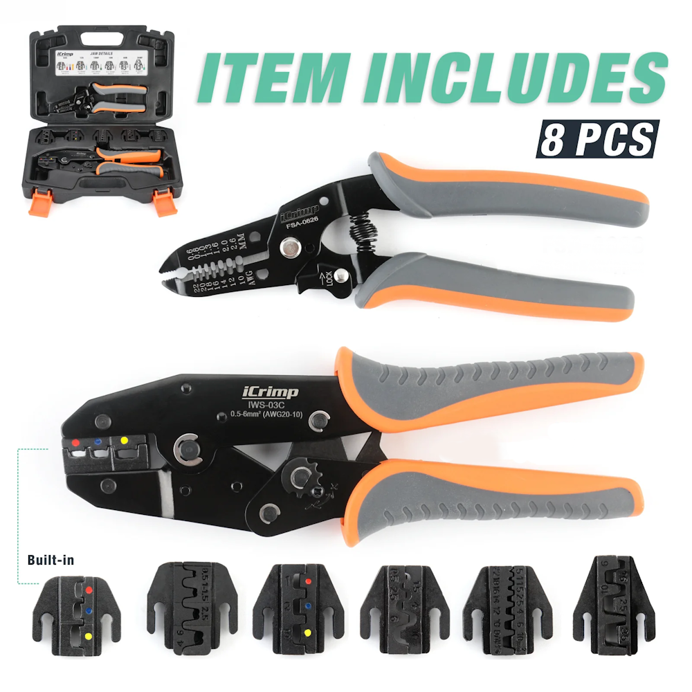 Quick Change Crimping Tool Kit - Heavy Duty