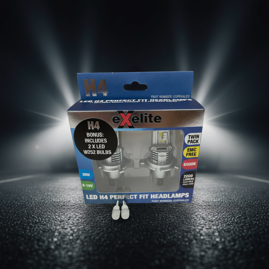 Exelite LED H4 Perfect Fit Headlamps
