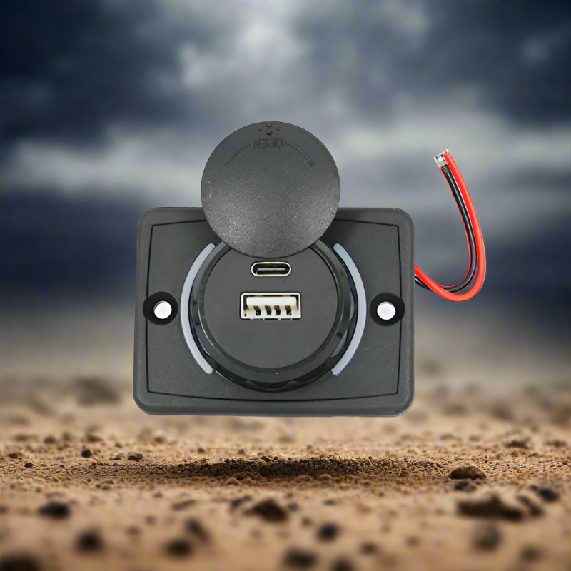 Dual USB/USBC Socket Flush Mount