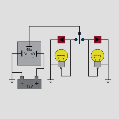 Flasher Relay 3 Pin FET13