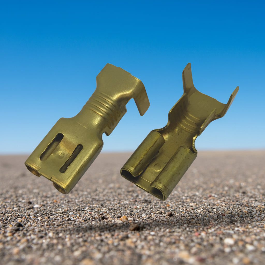 Open Barrel 6.3mm Two Wire Receptacle