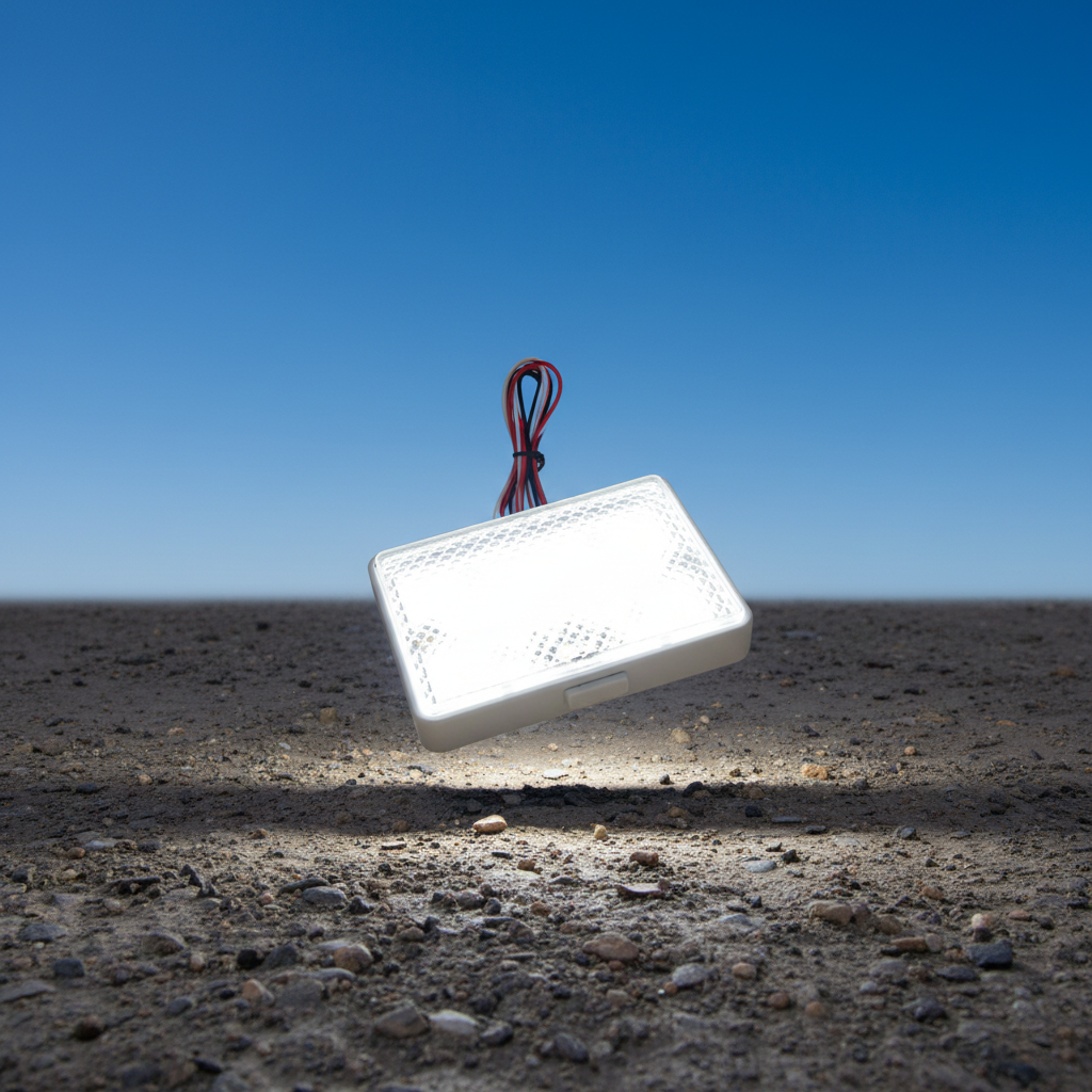 Square Interior Light With Door Switch