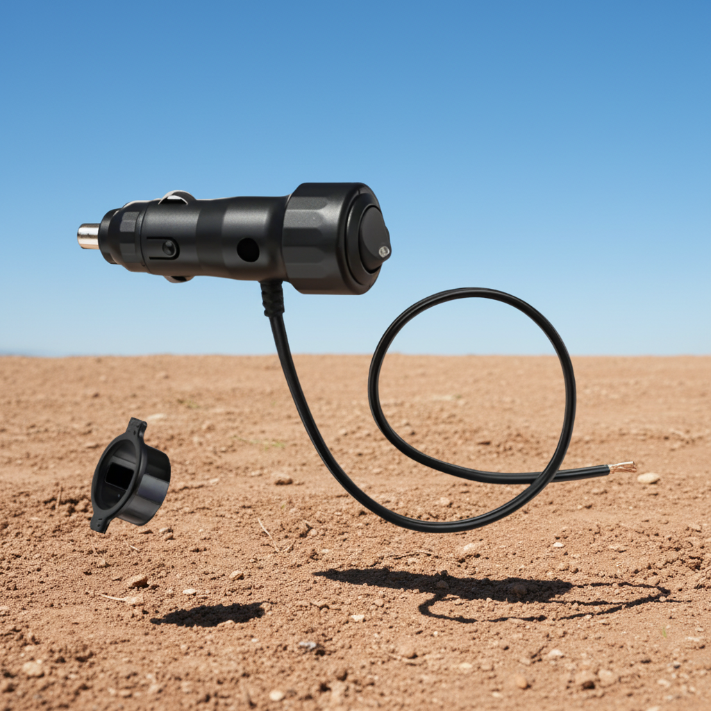 Cig Lighter Plug Off/On Rocker Switch