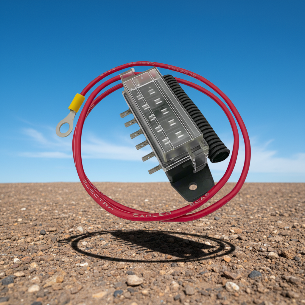 Blade Fuse Block 6 Way Bussed