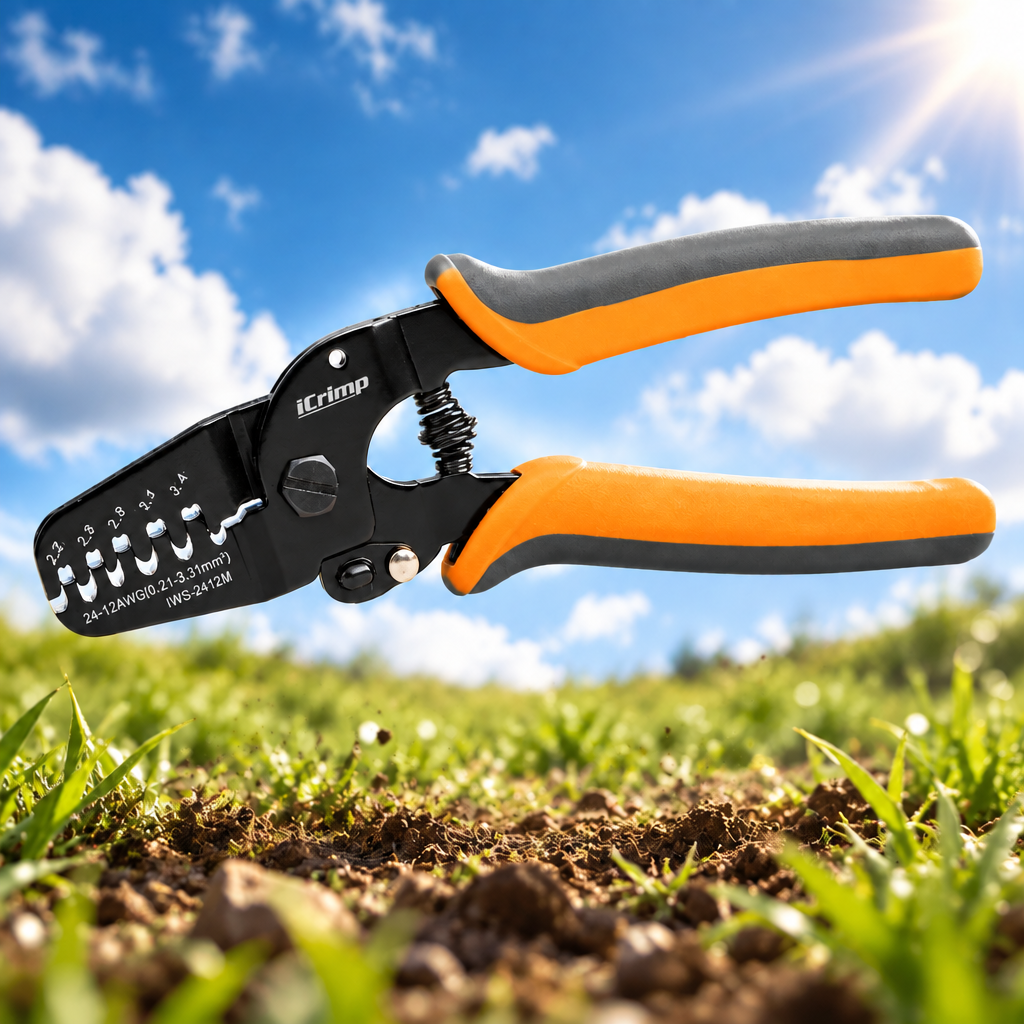 Compact Open Barrel Manual Crimper