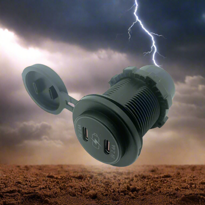 Usbc Rectangular Socket Twin USB-C Socket