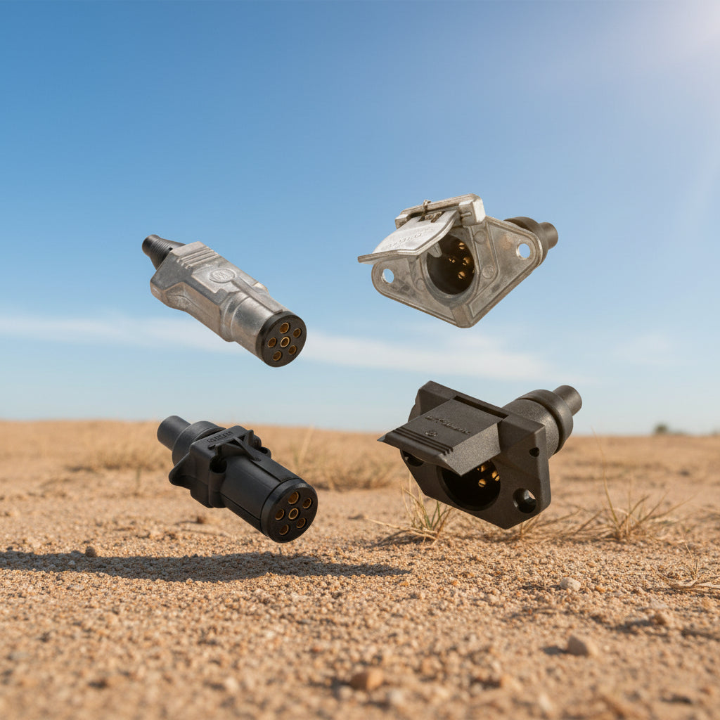 Trailer Connectors Small 6 Pole Round - Narva