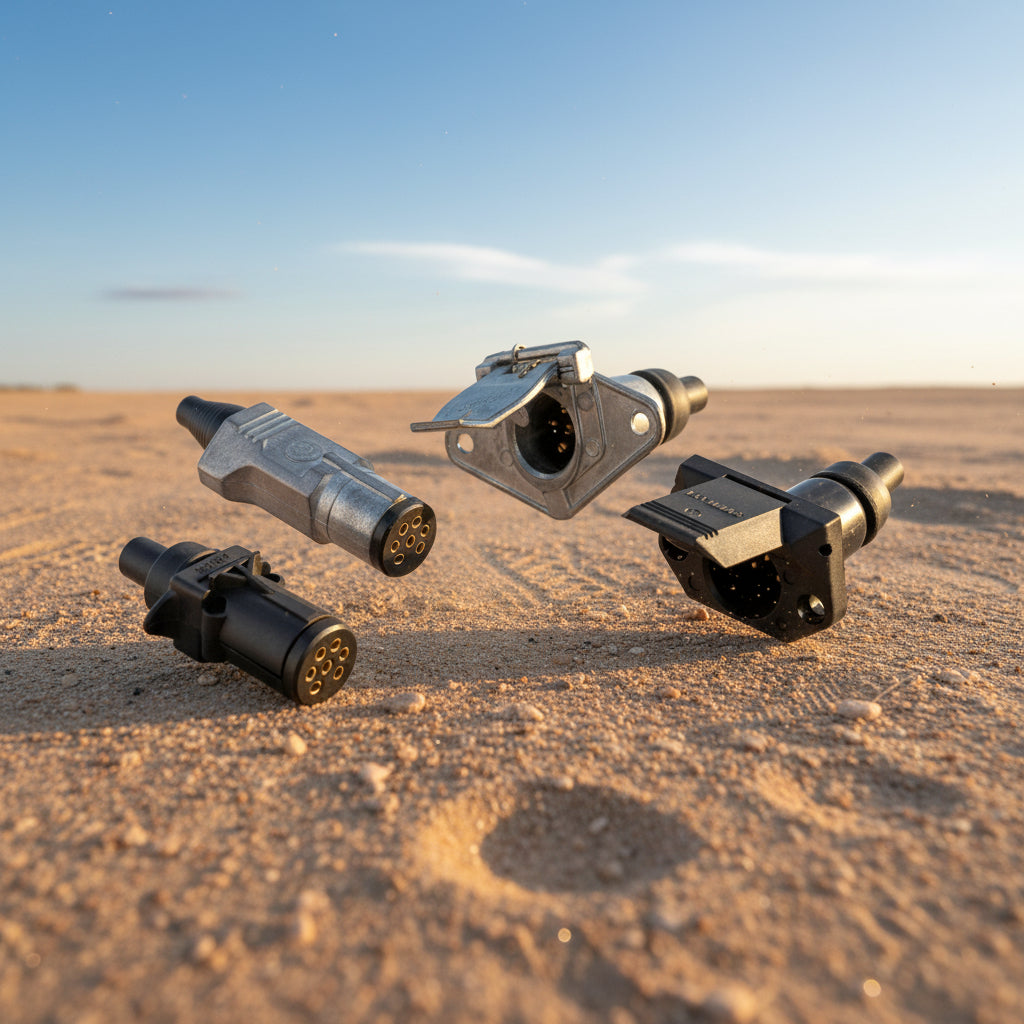 Trailer Connectors Small 7 Pole Round - Narva