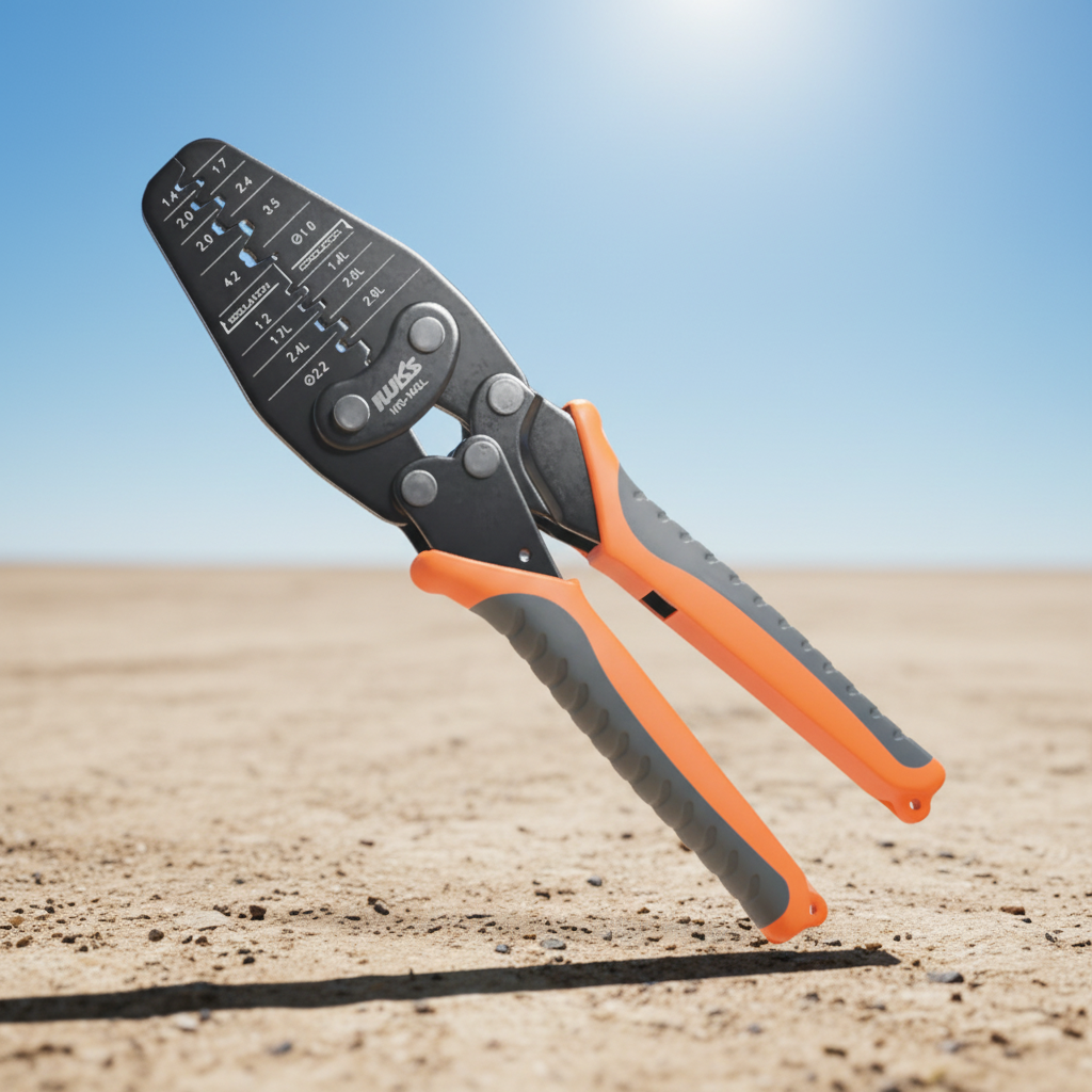 Open Barrel Ratchet Crimper (IWS-1442L)