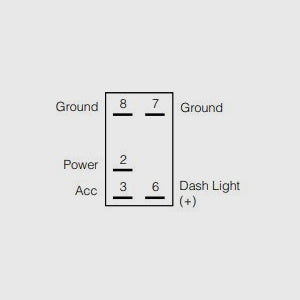 Narva Rocker Switch "LED Light Bar" - 63224BL