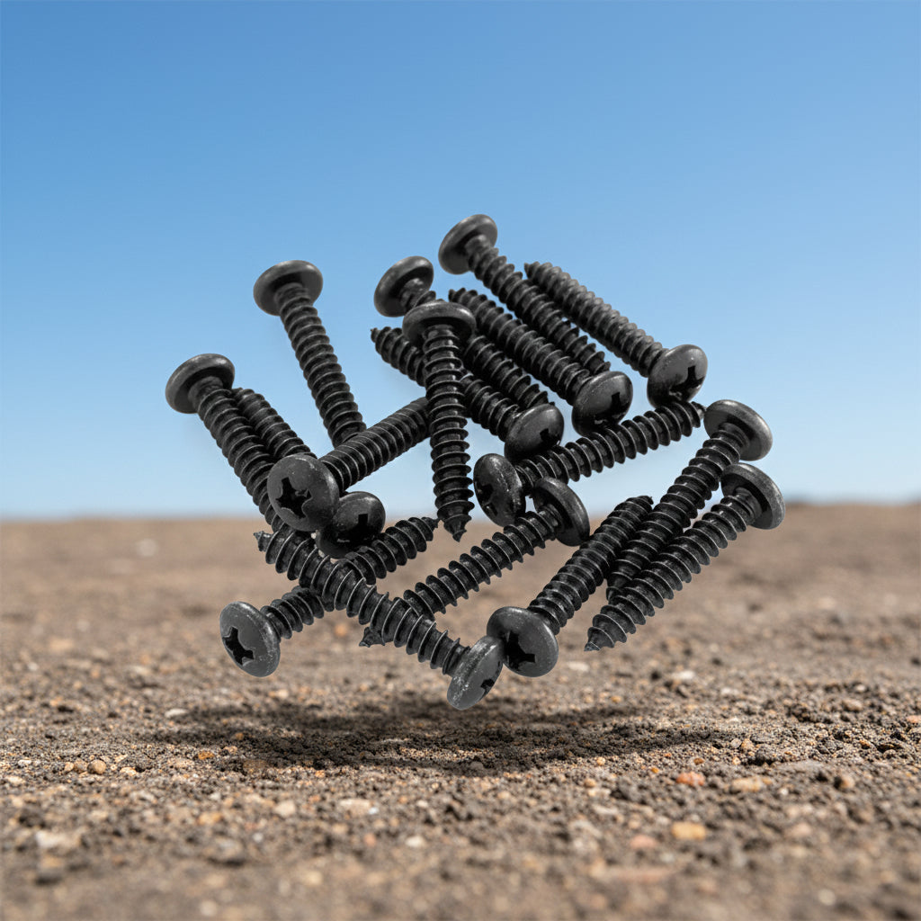 Self Tapping Screws Black Pan Head