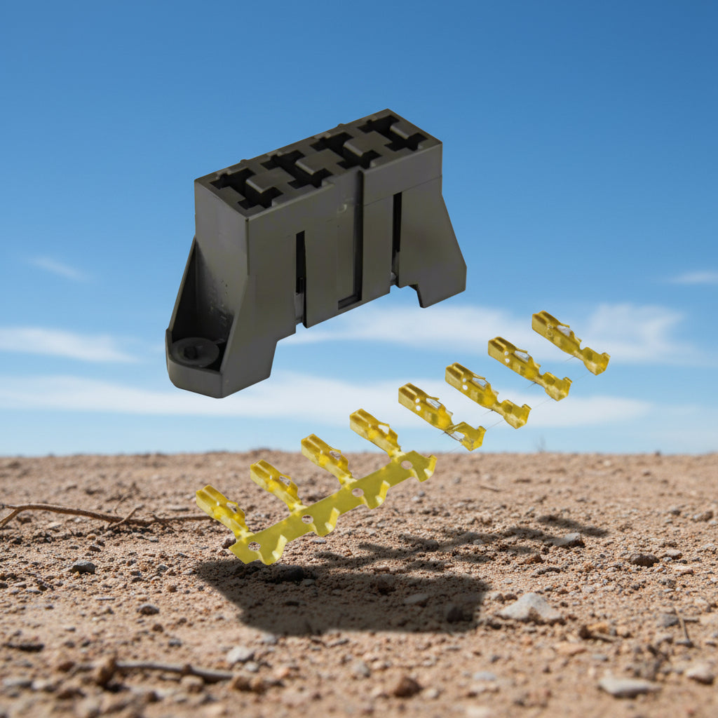 Blade Fuse Block 4 Way Bussed Rear Connection